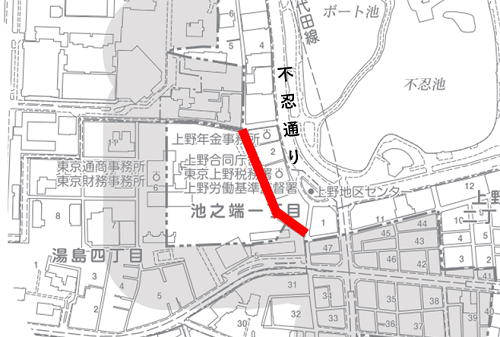 道路工事箇所図