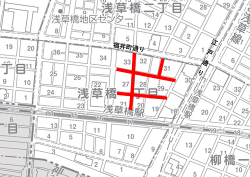 道路工事箇所図