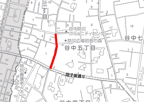 道路工事箇所図