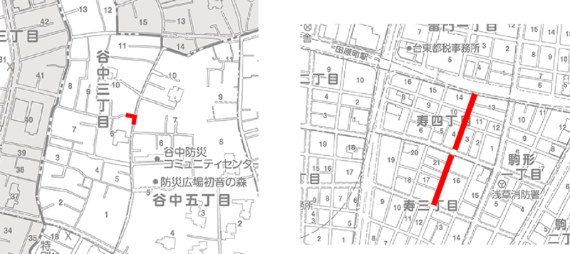 道路工事箇所図