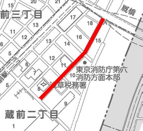 道路工事箇所図