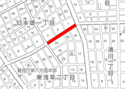 道路工事箇所図