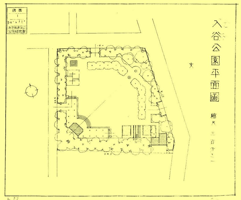 金杉公園（当時の平面図）