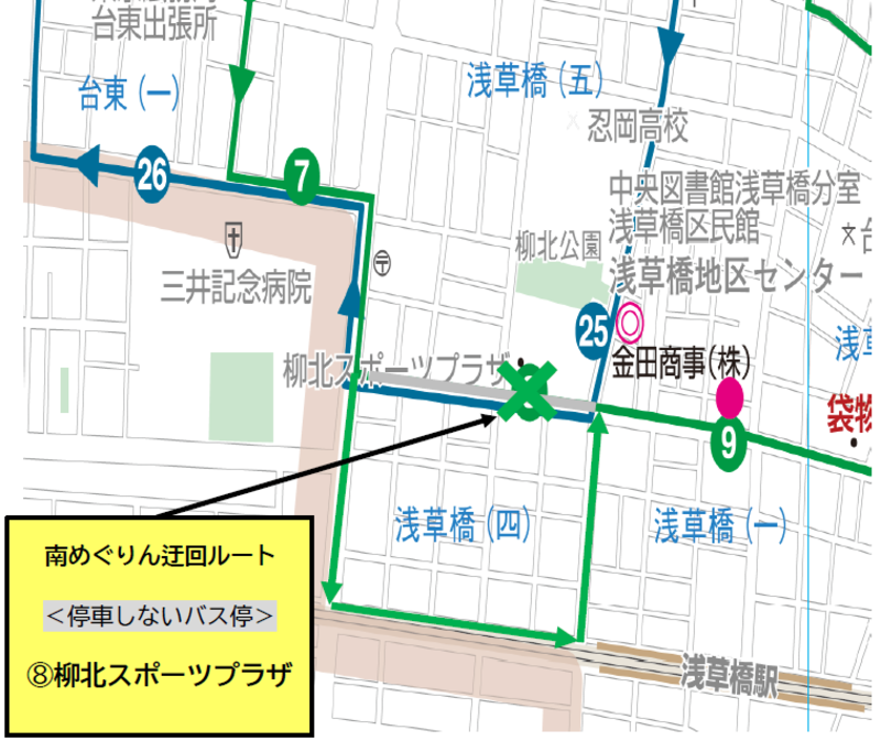 迂回ルート図