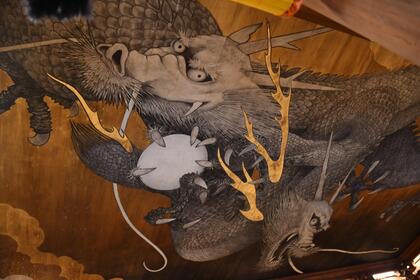 天井絵「叡嶽双龍」の写真