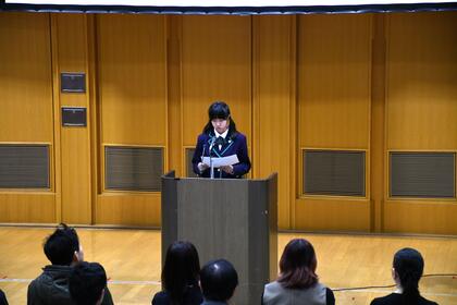 代表者発表の写真