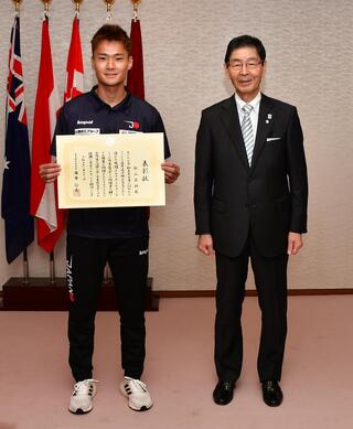 台東区スポーツ功績賞記念撮影