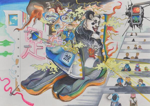 《『ニッポン足袋絵巻』》森村 真衣子